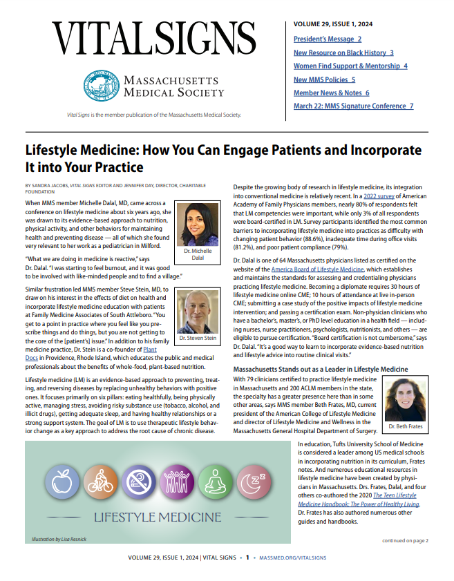 Issue 1 2024 Vital Signs Cover Page